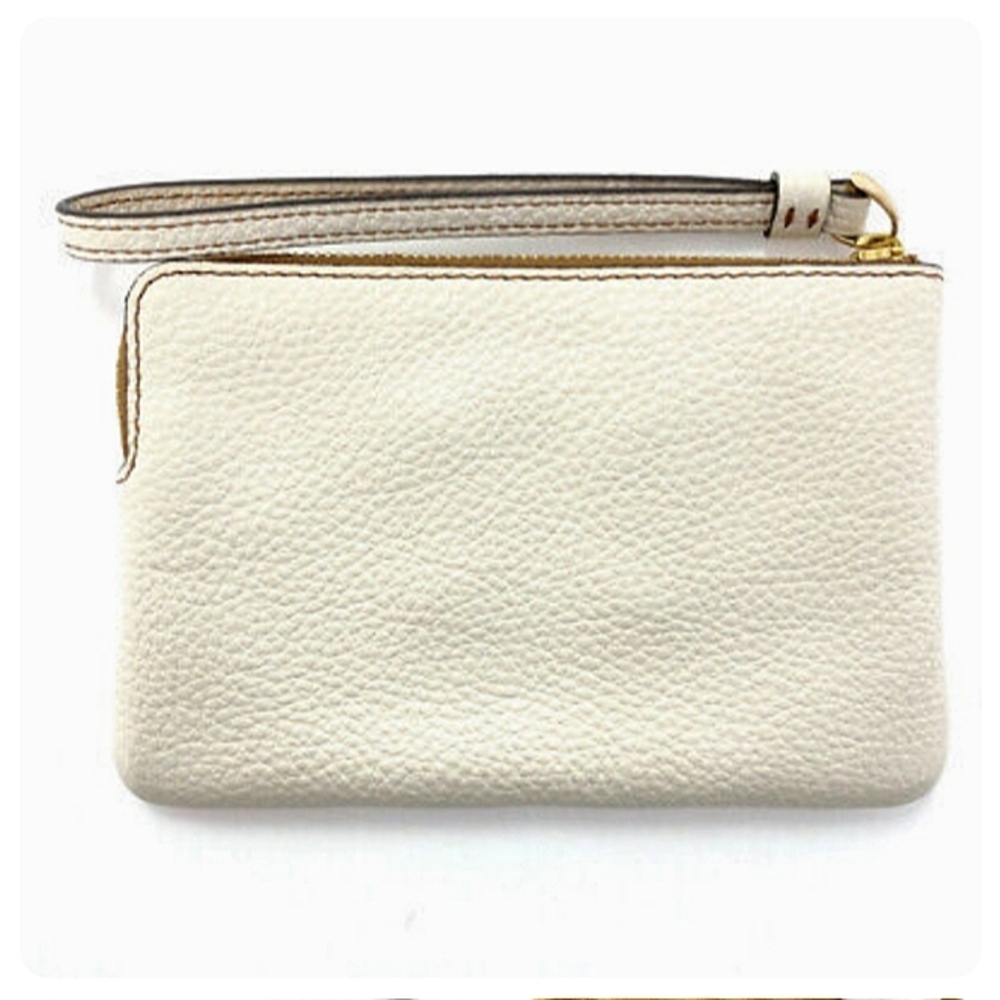 Brand New~Limited Edition COACH Leather Corner Zip Rainbow Roller Skate Wristlet - Picture 2 of 14